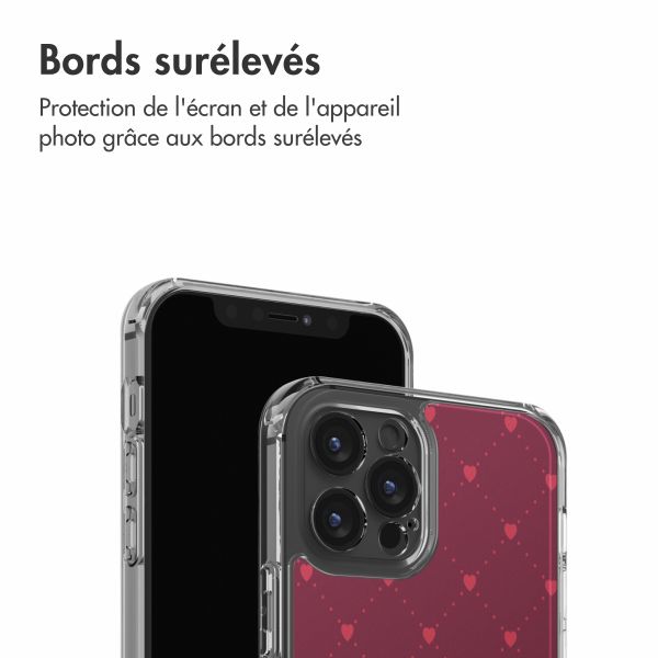 imoshion Coque Design Apple iPhone 12 (Pro) - Crush Check Coral Dust