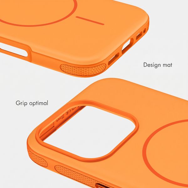 imoshion Coque arrière Color avec Thin MagSafe Ring Apple iPhone 16 Pro - Orange