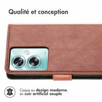 imoshion Étui de télephone portefeuille de luxe Oppo A79 - Marron