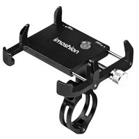 imoshion Support de téléphone en aluminium pour vélo - Léger - Universel - Noir