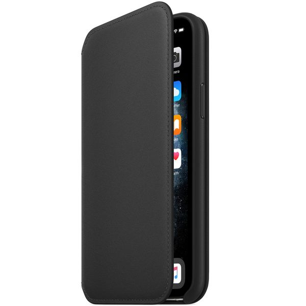 Apple Étui de télephone portefeuille Leather Folio Apple iPhone 11 Pro - Noir