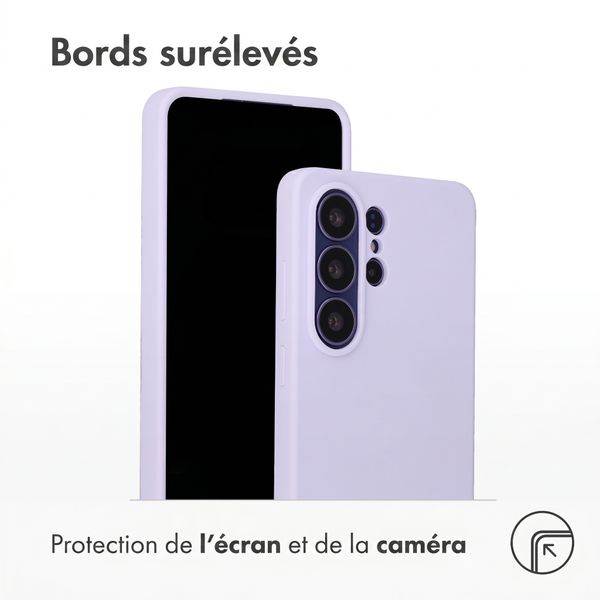 Accezz Coque Liquid Silicone avec MagSafe Samsung Galaxy S26 Ultra - Violet
