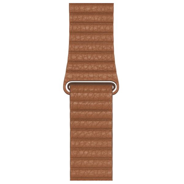 Apple Bracelet Leather Loop Apple Watch | 44/45/46/49 mm - Taille L - Saddle Brown
