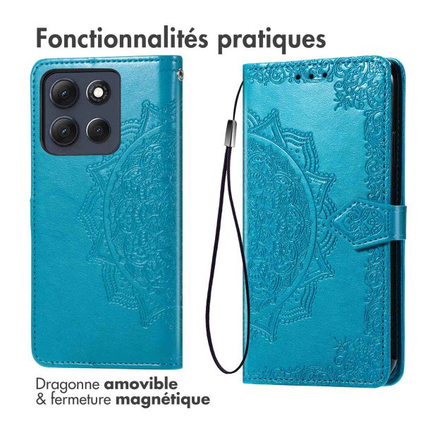 imoshion Etui de télephone Mandala Motorola Moto G86 Power - Turquoise