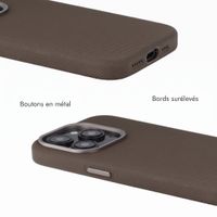 Accezz Coque arrière Mesh avec MagSafe Apple iPhone 16 Pro - Marron