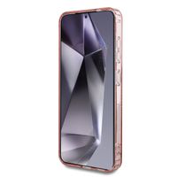 Guess Coque MagSafe IML Glitter Gradient Samsung Galaxy S25 - Rose