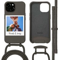 Coque Color MagSafe avec cordon amovible et photo et/ou texte personnalisés Apple iPhone 15 - Polaroid