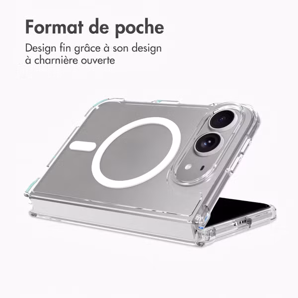 Accezz Coque arrière Xtreme Impact avec MagSafe Apple iPhone Duo - Transparent