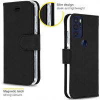 Accezz Étui de télephone Wallet Motorola Moto G60s - Noir