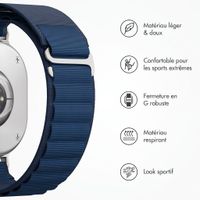 Accezz Bracelet en nylon Alpine Samsung Galaxy Watch Ultra 2 (2026) / Ultra (2024/2025) - Dark Blue