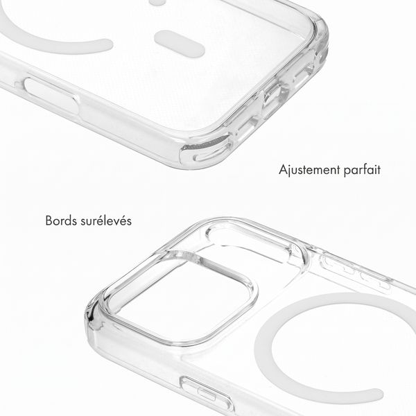 Selencia Coque arrière Rivièra MagSafe avec crochets amovibles Apple iPhone 18 Pro Max / 17 Pro Max - Transparent