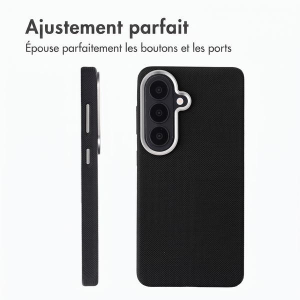 Accezz Coque arrière Mesh avec MagSafe Samsung Galaxy S26 - Noir