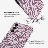 Selencia Coque arrière Vivid Samsung Galaxy A15 (5G/4G) - Trippy Swirl Dark Rose