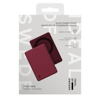 iDeal of Sweden MagSafe Powerbank Slim 5.000 mAh - Batterie externe sans fil - Fine Wine