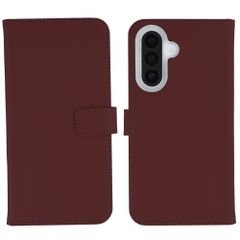 Selencia Étui portefeuille en cuir véritable Samsung Galaxy A27 (5G) - Burgundy