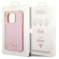 Guess Coque Glitter Flakes Apple iPhone 14 Pro Max - Rose