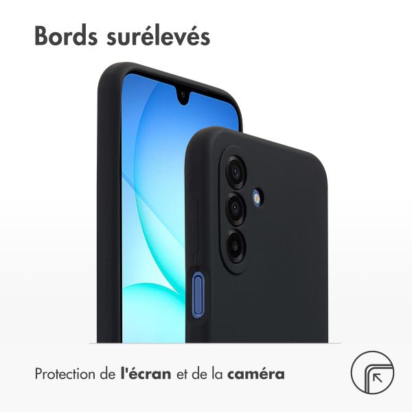 Accezz Coque Liquid Silicone Samsung Galaxy A17 (5G) / (4G) - Noir