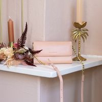 Selencia Pochette amovible en cuir végan Eny Samsung Galaxy S21 Plus - Rose