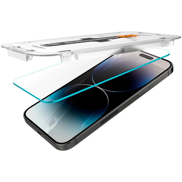Spigen Protection d'écran en verre trempé GLAStR Fit 2 Paquets + Applicator Apple iPhone 14 Pro Max