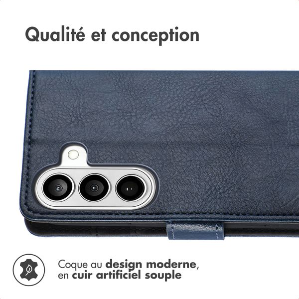 imoshion Étui de télephone portefeuille de luxe Samsung Galaxy S26 - Bleu foncé