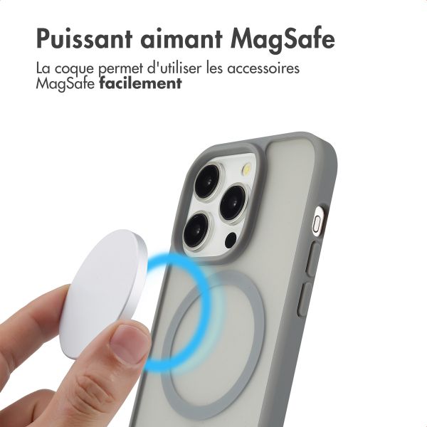 imoshion Coque Color Guard avec MagSafe Apple iPhone 14 Pro - Gris