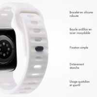 imoshion Bracelet Active Sport en silicone Apple Watch | 38/40/41/42 mm - Blanc