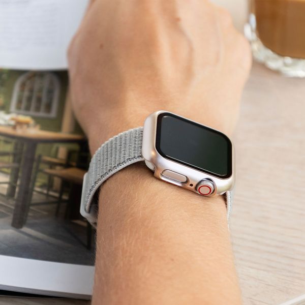 imoshion Coque rigide à couverture complète Apple Watch 1 / 2 / 3 - 42 mm - Lumière stellaire