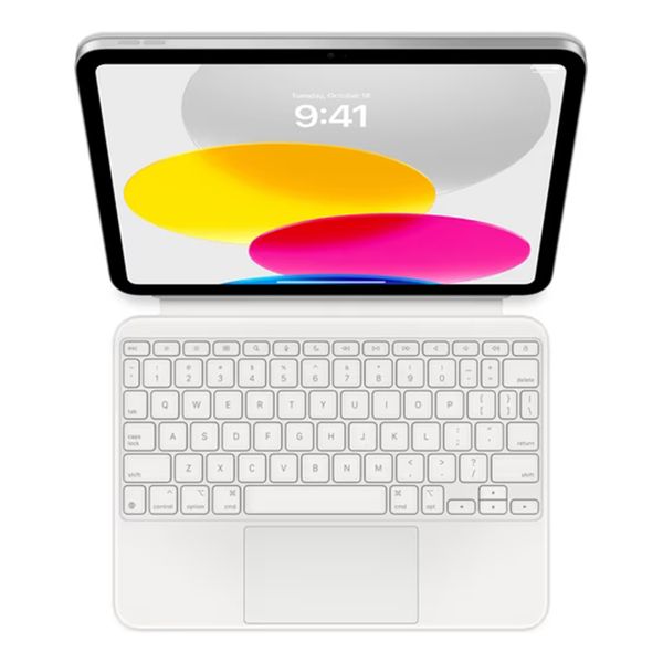 Apple Magic Keyboard Folio Apple iPad 11 (2025) 11 pouces A16 / iPad 10 (2022) 10.9 pouces - QWERTY / NL - Blanc