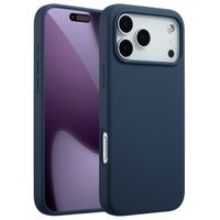 Accezz Coque Liquid Silicone avec MagSafe Apple iPhone 17 Pro Max - Bleu foncé