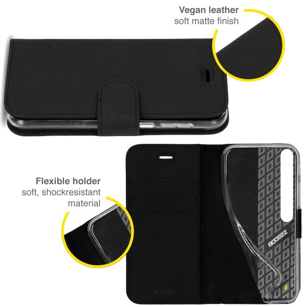 Accezz Étui de télephone Wallet Xiaomi Mi 10 (Pro) - Noir