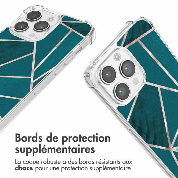 imoshion Coque Design avec cordon Apple iPhone 14 Pro Max - Petrol Green Graphic