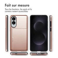 imoshion Coque arrière avec porte-cartes Samsung Galaxy S25 Edge - Rose Doré