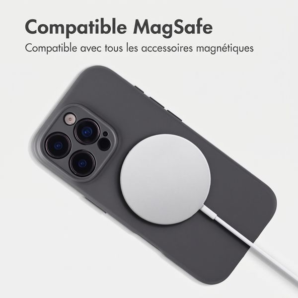 Accezz Coque Grip avec MagSafe Apple iPhone 16 Pro - Gris