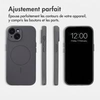 Accezz Coque Grip avec MagSafe Apple iPhone 15 - Gris