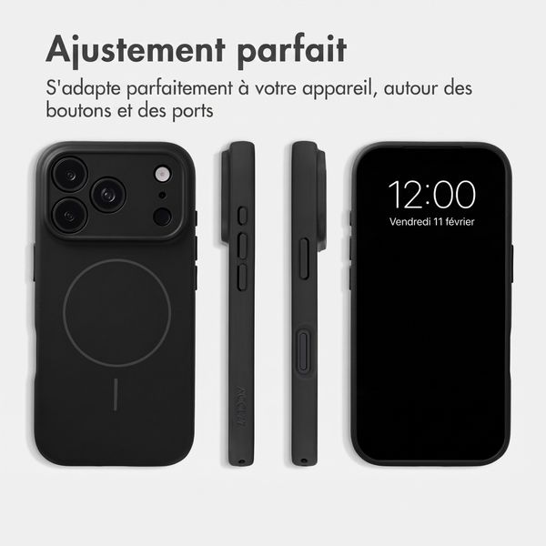 Accezz Coque Grip avec MagSafe Apple iPhone 18 Pro Max / 17 Pro Max - Noir