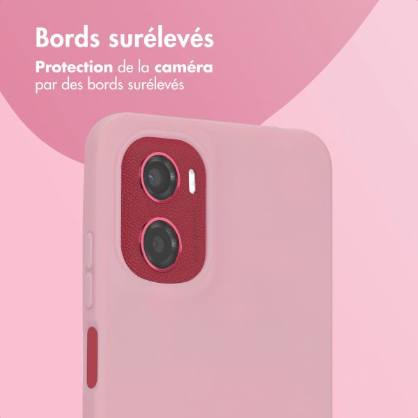 imoshion Coque Couleur Motorola Moto G05 / E15 - Bubblegum Pink