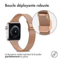 imoshion Bracelet pliant Milanese Apple Watch | 38/40/41/42 mm - Rose Doré