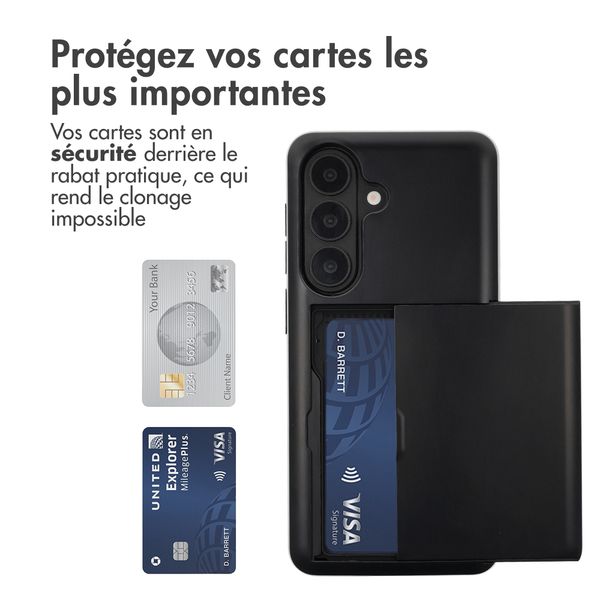 imoshion Coque arrière avec porte-cartes Samsung Galaxy S26 - Noir