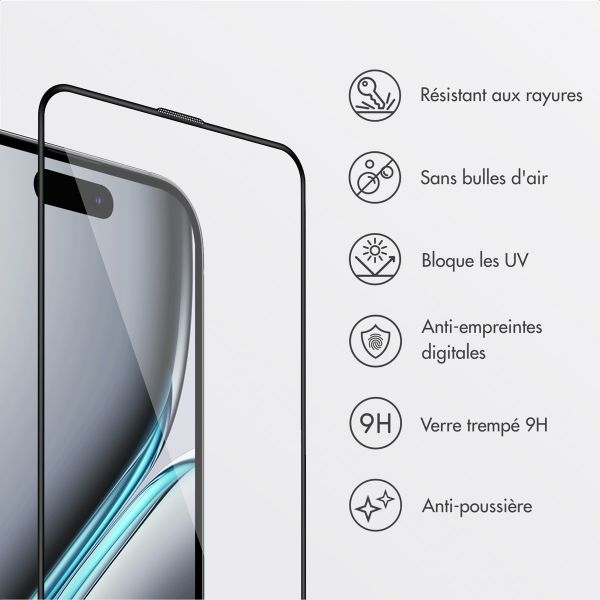 Accezz Protecteur d'écran en verre trempé + Applicateur Apple iPhone 17