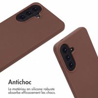 imoshion Coque en silicone avec cordon Samsung Galaxy A18 (4G) / A17 (4G/5G) - Marron