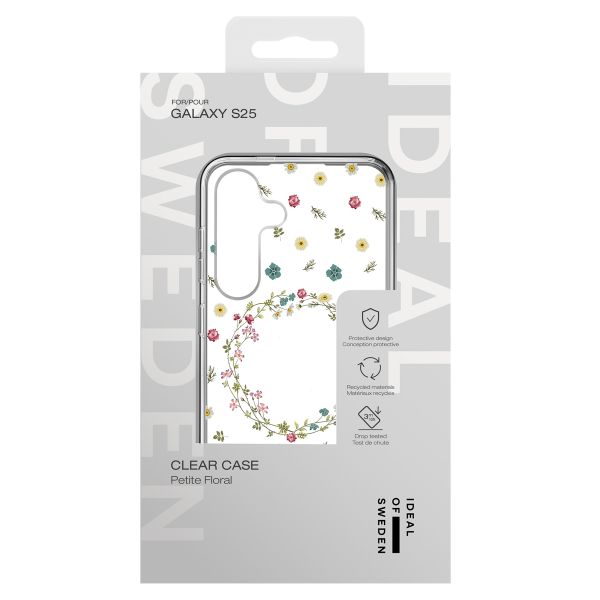 iDeal of Sweden Coque Clear Samsung Galaxy S25 - Petite Floral