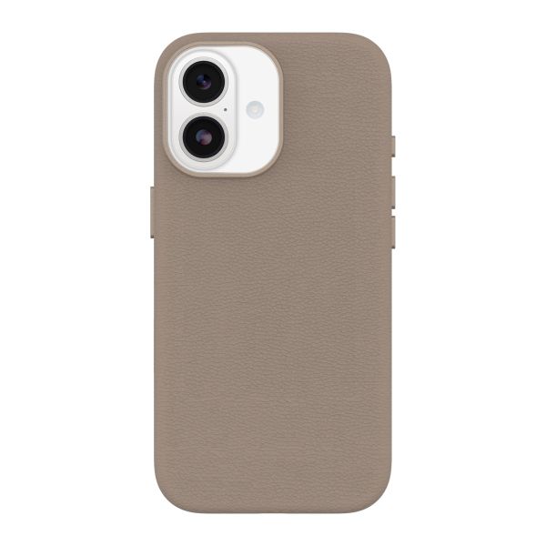 OtterBox Coque en cuir de cactus Symmetry MagSafe Apple iPhone 17 - Light Grey