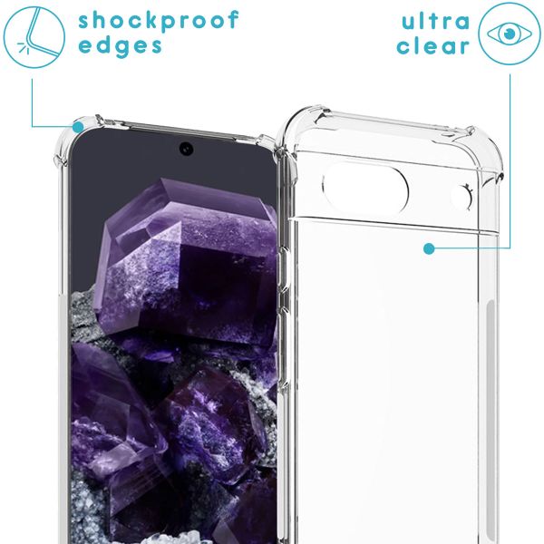 imoshion Coque arrière transparente avec cordon Google Pixel 8a - Rose Doré