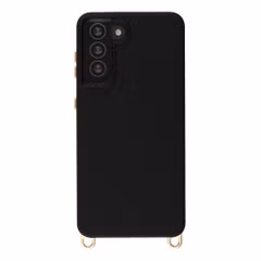 Selencia Coque arrière Rivièra avec MagSafe avec crochets amovibles Samsung Galaxy S21 - Velvet Black