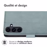 imoshion Étui de télephone portefeuille de luxe Samsung Galaxy S26 FE - Bleu clair