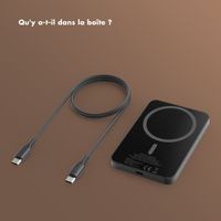Selencia Powerbank Vivid 5 000 mAh - MagSafe et Qi - Noir / Leopard
