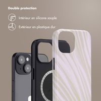 Selencia Coque arrière Vivid avec MagSafe Apple iPhone 14 - Nature Light Brown
