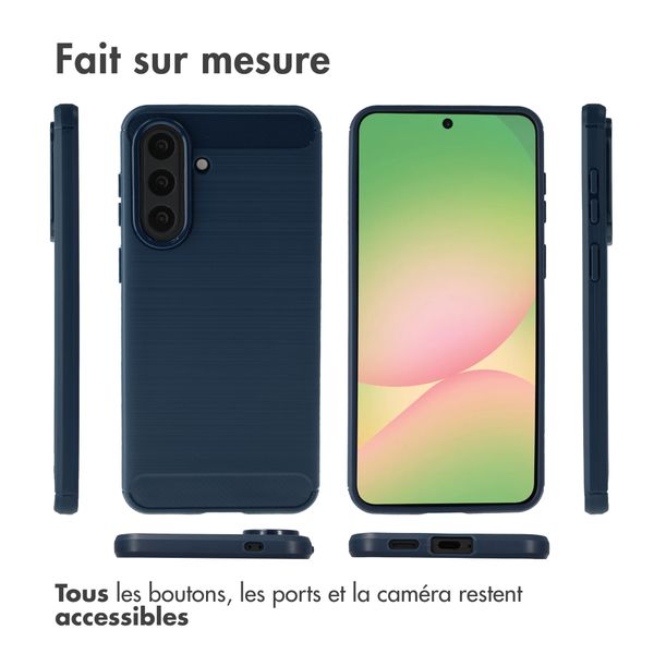 imoshion Coque Brushed Samsung Galaxy A57 (5G) - Bleu foncé