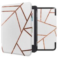 imoshion Design Slim Hard Case Sleepcover Kobo Clara Colour / BW - White Graphic