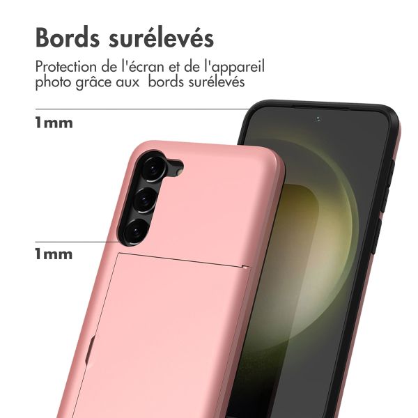 imoshion Coque arrière avec porte-cartes Samsung Galaxy S23 - Rose Doré